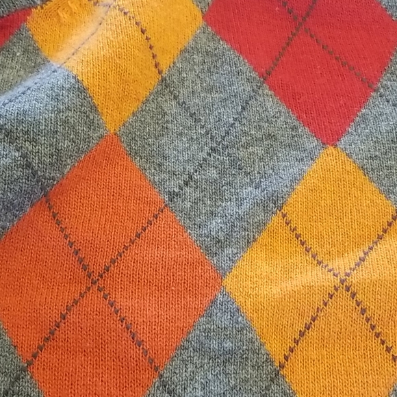 Jcrew Vneck argyle sweater size M - Picture 5 of 7